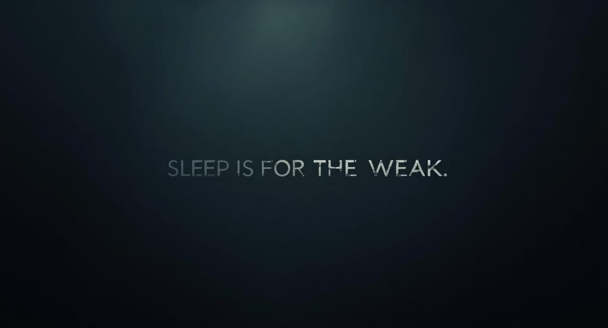 Sleep Is For the Weak